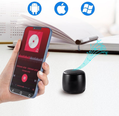 Best Mini Portable Bluetooth Speaker, Smallest Bluetooth Speaker with HD Sound & Bass, Wireless for Phone/PC/Tablet,