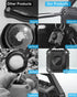 Airtag Holder 4 Pack, IP68 Waterproof Keychain Holder, Hard TPU Airtag Keychain with 360 Full Protection for Apple