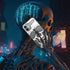 iPhone 12 Phone Case, Silver Cool Skull Skeleton Gothic Hollow Design for Men & Women
