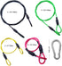 9 8 7 6 5 4 3 Camera Safety Tether, Stainless Steel Cable Wire Colorful Coating Lanyard with Hook Carabiner Clip