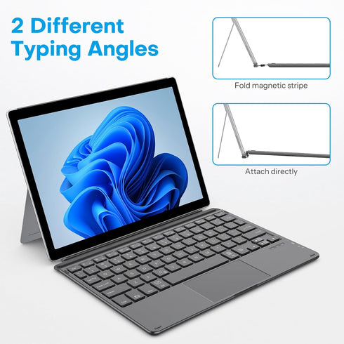 OMOTON Surface Go 4/3/2/1 Keyboard, Bluetooth Surface Go Type Cover, Ultra-Slim Wireless Keyboard with Touchpad,
