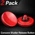 (2 Pack/Red) Soft Shutter Release Button High-end Concave Camera Shutter Button