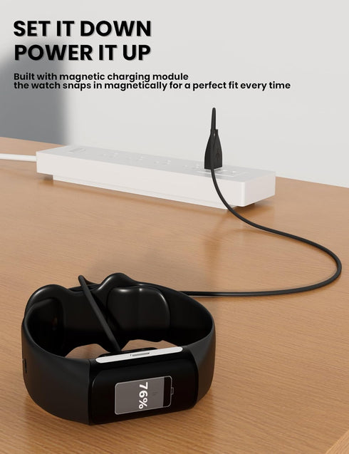 Bicmice USB Charging Cable Cord Replacement for Fitbit Charge 5, Charge 6, Luxe Fitness Tracker