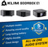KLIM E1 MP3 Boombox with CD case - CD Player Portable Audio System + Extra BASS with Subwoofer + FM Radio, Bluetooth