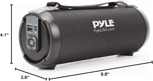 Pyle Wireless Portable Bluetooth Boombox Speaker, 100 Watt Rechargeable, Loud Stereo System