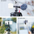 K&F Concept Phone Tripod Mount, Universal Smartphone Adapter with 2 Cold Shoe Mounts for Horizontal and Vertical