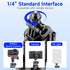 RUNNINGMT 71" 360 (71 inch-Black) Auto Pop Open Phone Tripod Stand, Selfie Stick with Bluetooth Remote for iPhone