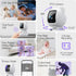 CINMOORE 2.5K 2pack, 4MP 2.4GHz 2-Way Indoor Camera Non-Subscription AI Person/Pet/Cry Detection, Pet/Dog/Cat/Baby