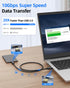SUNGUY Android Auto USB C Cable 1FT, 10Gbps Short USB A to USB C 3.1 Gen 2 Data Transfer Cable Fast Charging for iPhone