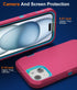 iPhone 15 Case (6.1") - Heavy Duty Military-Grade Protection, Shockproof, Durable, with 2 Tempered Glass Protectors