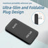 Flat USB C Wall Charger, 45W USB C Charger, Dual USB C Charger with Foldable Plug for Travel, PD 3.0 Fast Charging