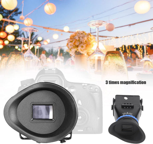 Hilitand Camera Viewfinder, 3X Amplification for Camera Camcorder with 3in/3.2in Screen SLR Viewfinder