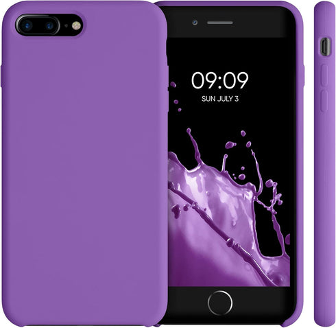 kwmobile Case for Apple iPhone 7 Plus/iPhone 8 Plus, TPU Silicone Phone Cover with Soft Finish, Orchid Purple