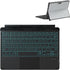 Keyboard Case for Surface Go (3/2/1) - Black, Magnetic Detachable, Rechargeable Bluetooth Keyboard with Trackpad, 7