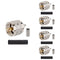 PL-259 UHF Male Plug Crimp Coax Connector Adapter for RG58 LMR195 3D-FB RG142 KSR195 RG400 Cable, Pack of 5