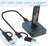 RIITOP M.2 to USB Docking Station, NVMe to USB-C Reader Adapter for M.2 NVMe and SATA-Based SSD Enclosure