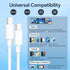 100W USB C to USB C Cable 2 Pack, 10ft Fast Charging Cable for Android, iPhone 15, MacBook, iPad Pro - Type C