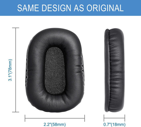 Ear Pads Replacement for B450-XT Bluetooth Headset, Compatible with VXI BlueParrott B450-XT, Leather Ear Pads