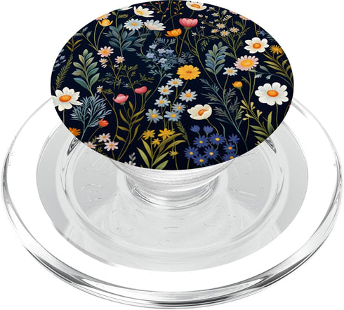 Mixed Flower Bouquet Floral Pattern Wildflowers PopSockets MagSafe PopGrip