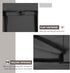 34-37 inch ULTCOVER Waterproof Outdoor TV Cover for Outside Flat Screen Televisions with Mounts and Stands, Black