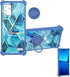 BLU View5 Pro Case, Colorful Reflect Light, Hard PC + Soft Silicone, Ring Support Phone Cover