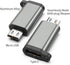 USB-C to Micro USB Adapter, 3-Pack USB Type C Female to Micro USB Male Converter USB C to Micro B 2.0 Charge & Data Sync Compatible with Samsung Galaxy S7 S6 J7 Note 5 Kindle Ps4 and More -Grey