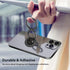 MonIdea Phone Grip, Phone Ring Holder Finger Kickstand, Foldable & Adjustable Double Metal Cell Phone Rings Gripper