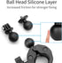 SOONSUN 360 13 12 11 10 9, Insta360, Super Clamp Mount with Dual Ball Heads & Phone Holder, Heavy-Duty Camera Clamp