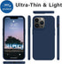 AOTESIER iPhone 13 Pro Case, Navy Blue, Military Shockproof Liquid Silicone with Soft Anti-Scratch Microfiber Lining