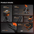 K&F CONCEPT 22" Magic Arm Clamp Kit, Overhead Desk Camera Mount, Long Articulating Friction Boom Arm for Phone, Action
