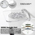 SIPRDE Acrylic Small Wall Shelf Set of 3 for Security Cameras, Baby Monitors, Easy to Install No Drill, Clear