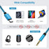 USB C to 3.5mm iPhone 15 Pro Max Audio Aux Jack Cable, 3.3ft Headphone Adapter Dongle Wire for iPhone 15 Pro/15 Plus,