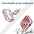 4 Pack Bling Hard PC Case - Tempered Glass Screen Protector Compatible with Apple Watch 44mm Series 6/5/4