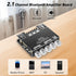 ZK-MT21 Board,50W+50W+100W 2.1 9-24V, Daakro Bluetooth Amplifier Channel Subwoofer Amp Board with Treble/Bass/Sub