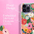 Rifle Paper Co. Cute iPhone 14 Pro Case with Floral Pattern, 10FT Drop Protection, Anti-Scratch Tech, Slim Fit - Garden