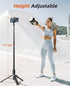 Vimose 62" Phone Tripod & Selfie Stick with Remote, Portable, Lightweight for Video Recording Vlog, Extendable Travel