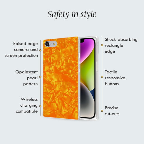 Cocomii Rectangle Case for iPhone SE 2022/2020/8/7 - Opalescent Pearl, Glitter Sparkle, Protective Phone Case for 4.7