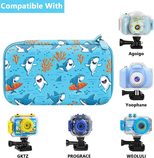 Leayjeen Waterproof Camera Case for Agoigo/Yoophane/DEKER/MIIULODI Underwater Sports HD Kids Toy Digital Camera