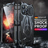 Protective Case for iPhone 15 Pro Cover Heavy Duty Metal Aluminium Bumper Case with Camera and Screen Protector,