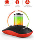 Leadsail Rechargeable Wireless Slim Cordless Mouse, 2.4G Portable Less Noise Optical Mouse with 5 Adjustable DPI Levels