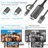 KAMING 2-in-1 USB Type C/Micro USB Android Phone to TV HDMI Cable, MHL to HDMI Adapter 1080P HD