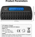 CITYORK 12 1.2V Bay AA AAA Battery Charger with Refresh Function, Smart LCD Display Battery Charger for Ni-MH/Ni-CD AA