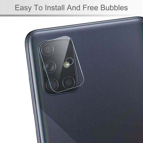 Orzero (4 Pack) Camera Lens Protector, Compatible for Samsung Galaxy A71, Flexible Glass, HD Anti-Scratch