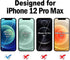 QHOHQ Privacy Screen Protector for iPhone 12 Pro Max 6.7" - 2 Pack, Anti-Spy, 9H Hardness, Scratch Resistant, Easy