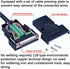 1PCS DB25 Solderless RS232 D-SUB Serial to 25-pin Port Terminal Female Adapter Connector with Case