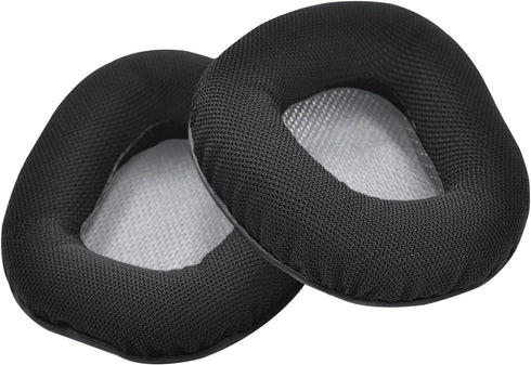 Ear Pads Replacement for Corsair Void Elite Wireless/Pro/SE/Surround/Elite/Void, Wired & Wireless RGB Gaming Headset by MMOBIEL - Mesh Fabric Ear Pad Cushions - Earpads Replacement - Grey