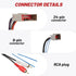 2004-2009, 2006-2008, 2008-2011 RED WOLF Car Radio Wiring Harness W/Anetnna Adapter RCA Input for Ford Mustang Hyundai