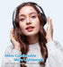 Bluetooth Headphones Over Ear, Wireless Hi-Fi Stereo with 60 Hours Playtime, Foldable, Deep Bass, 6 EQ Modes,