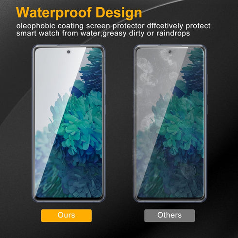3 Pack Privacy Screen Protector for Samsung Galaxy S20 FE, Anti Spy Tempered Glass, 9H Hardness, Bubble Free,