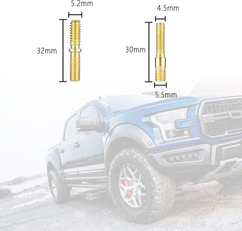 13 PCS Truck Antenna Adapter Accessories for Truck/Car Kit, 11 Screws & 2 Rubber Washers Replacement for Toyota, Jeep,